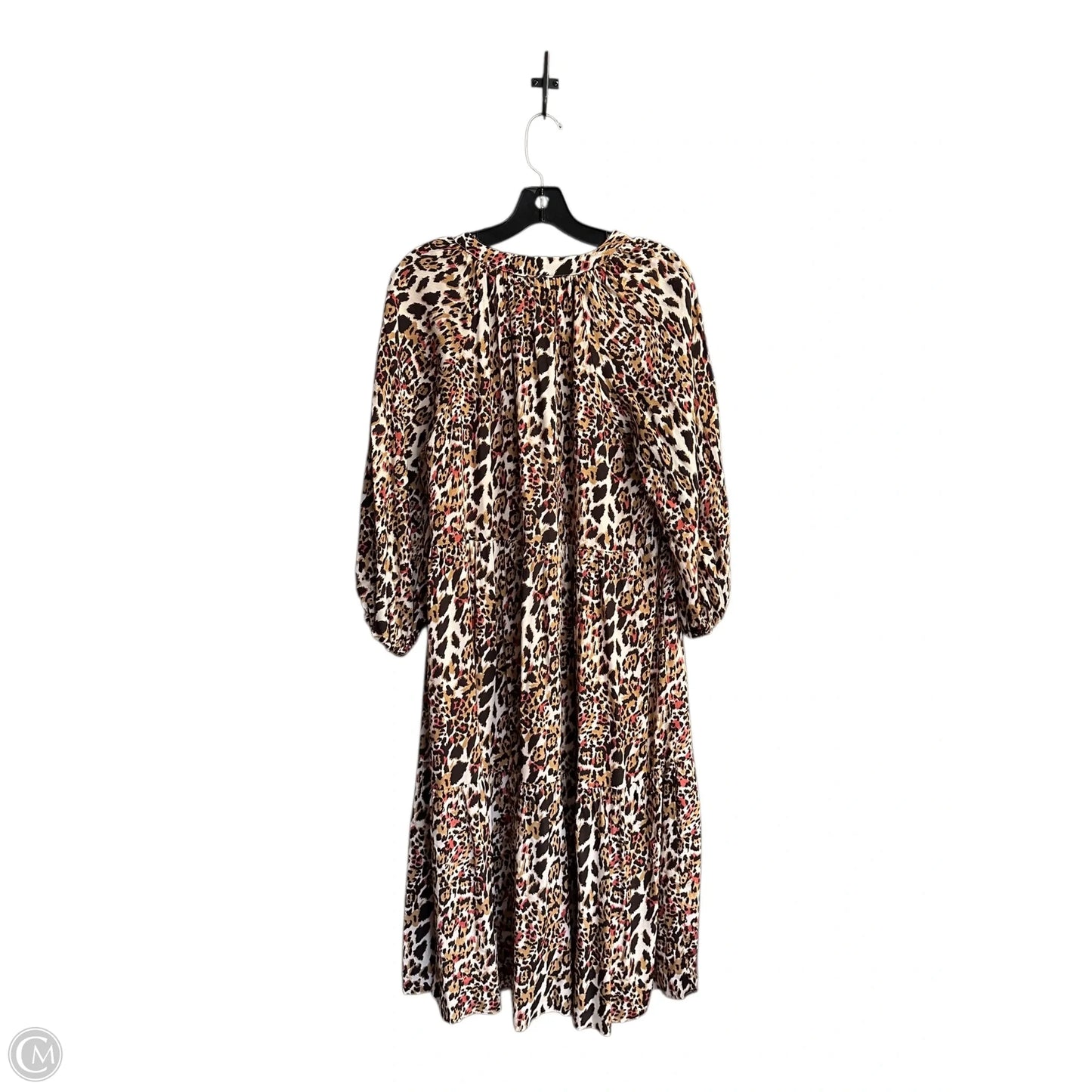 Dress Casual Midi By Gibson And Latimer In Animal Print, Size: M