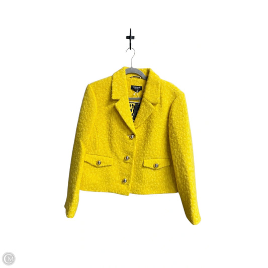 Blazer Designer By Kate Spade In Yellow, Size: Xl