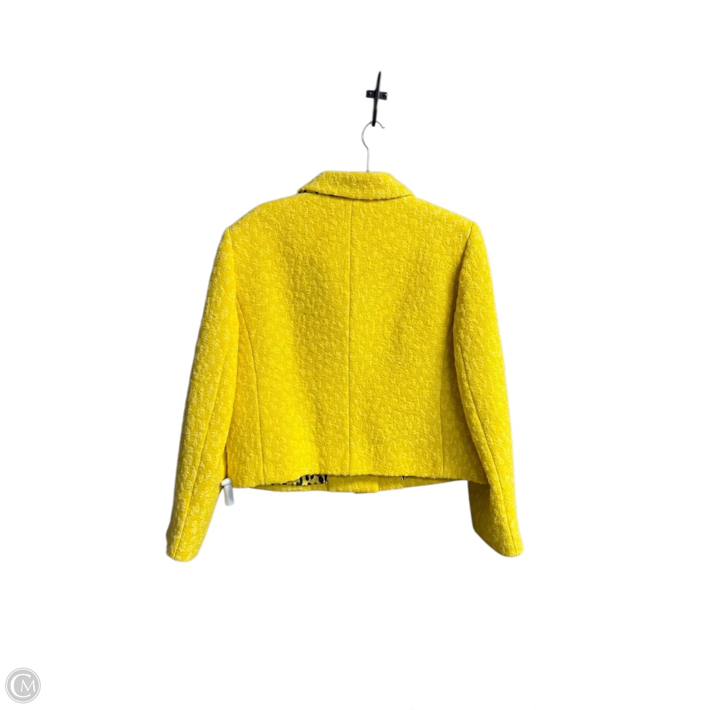 Blazer Designer By Kate Spade In Yellow, Size: Xl
