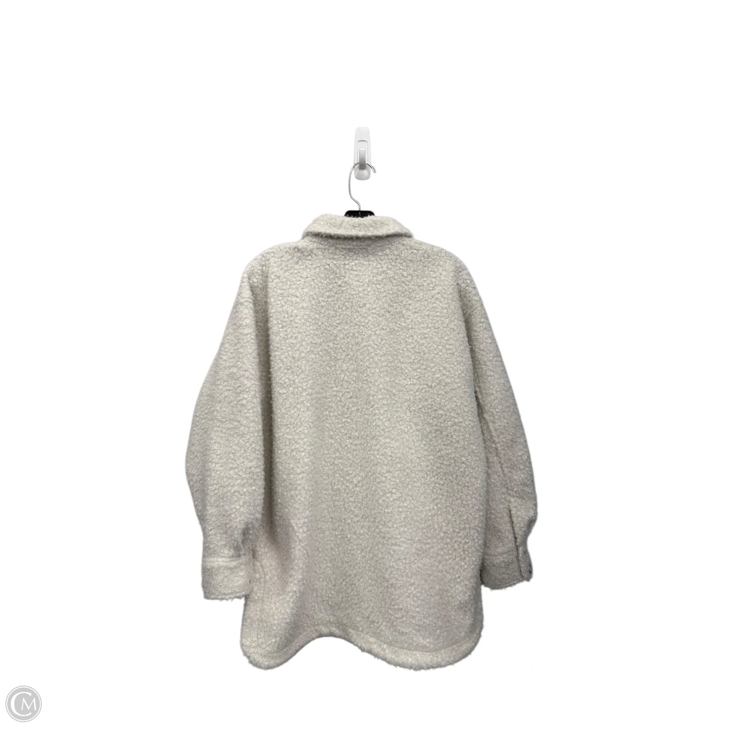 Jacket Fleece By H&m In Cream, Size: S