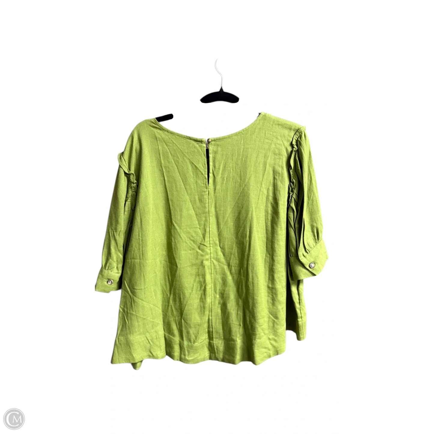 Top Short Sleeve By Lc Lauren Conrad In Green, Size: 2x
