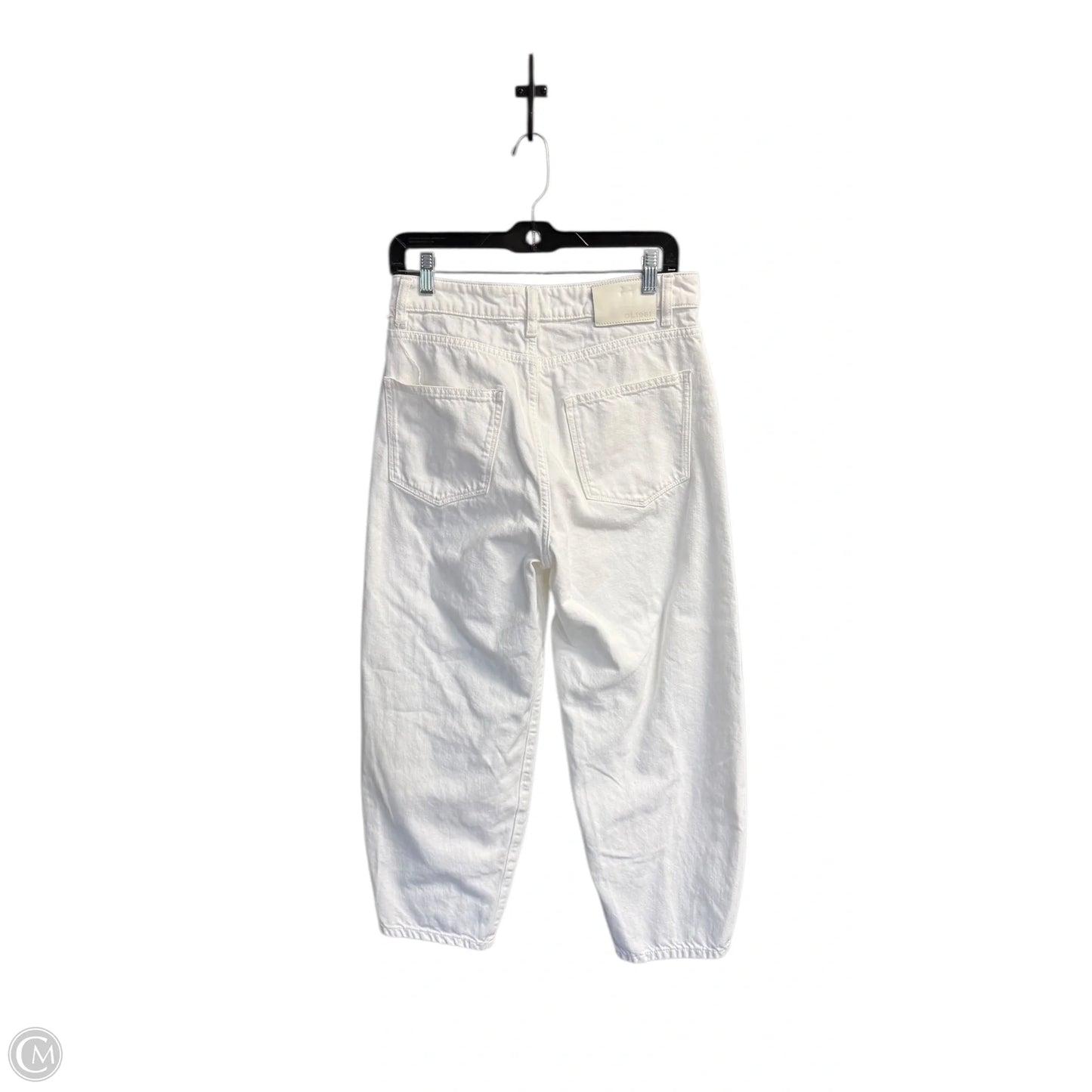 Jeans Wide Leg By Dl1961 In White Denim, Size: 4