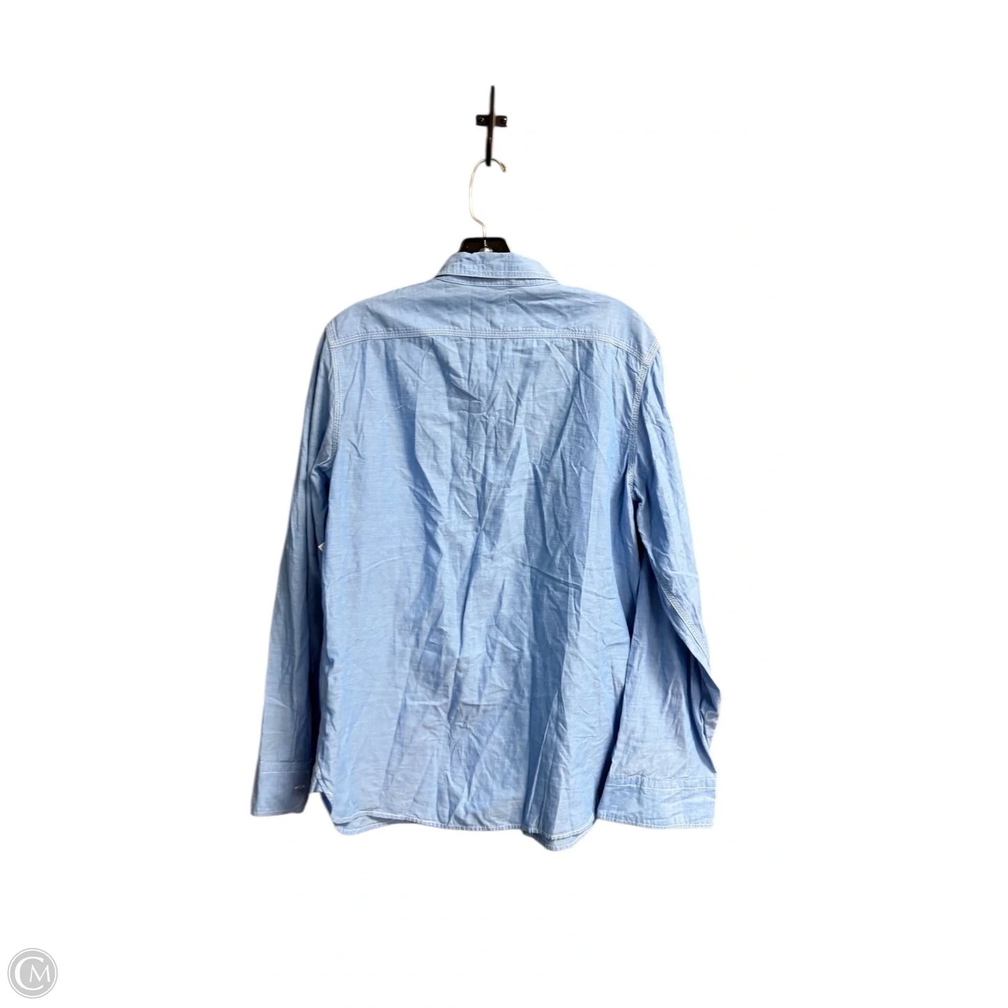 Top Long Sleeve By Ralph Lauren In Blue, Size: L