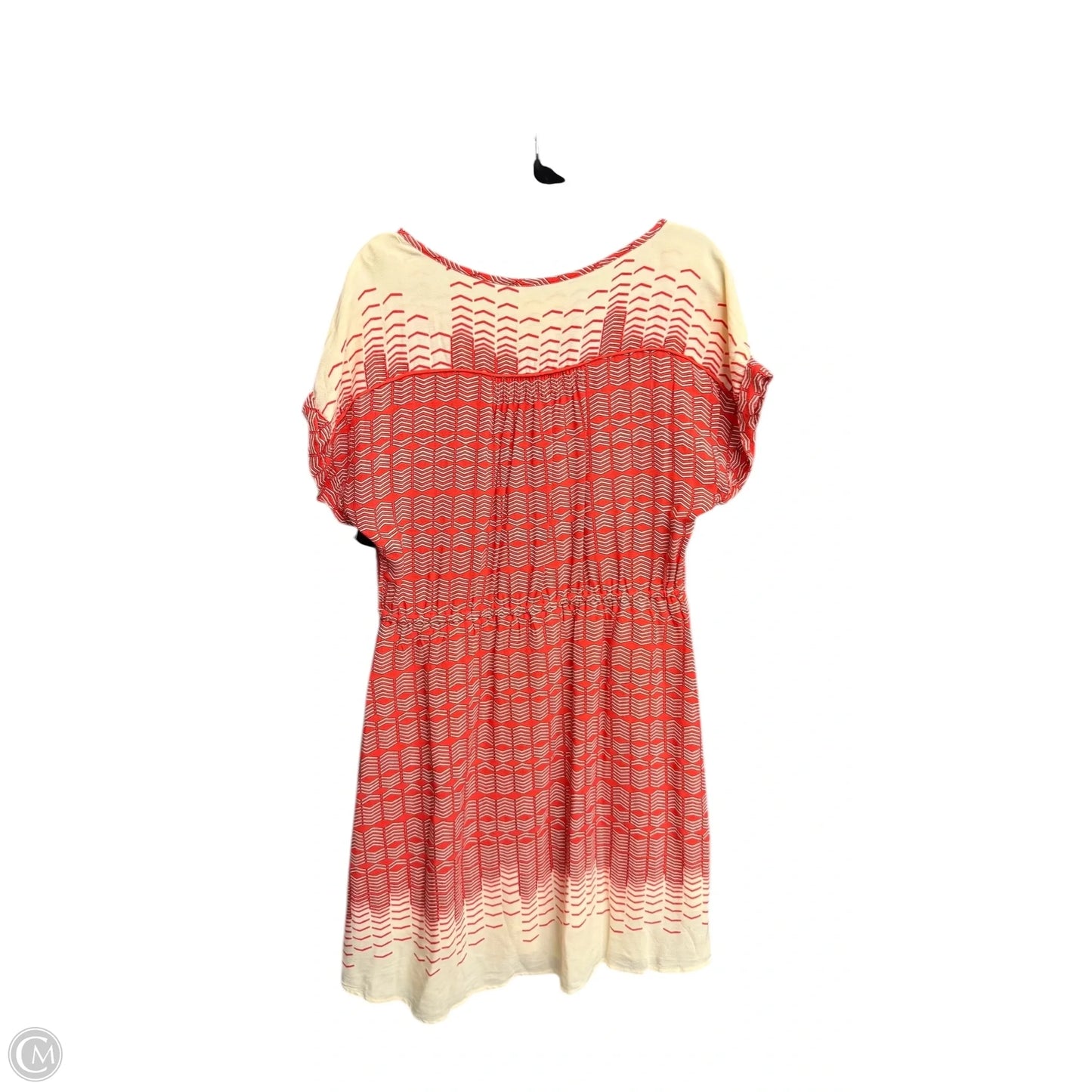 Dress Casual Short By Maeve In Cream & Pink, Size: L