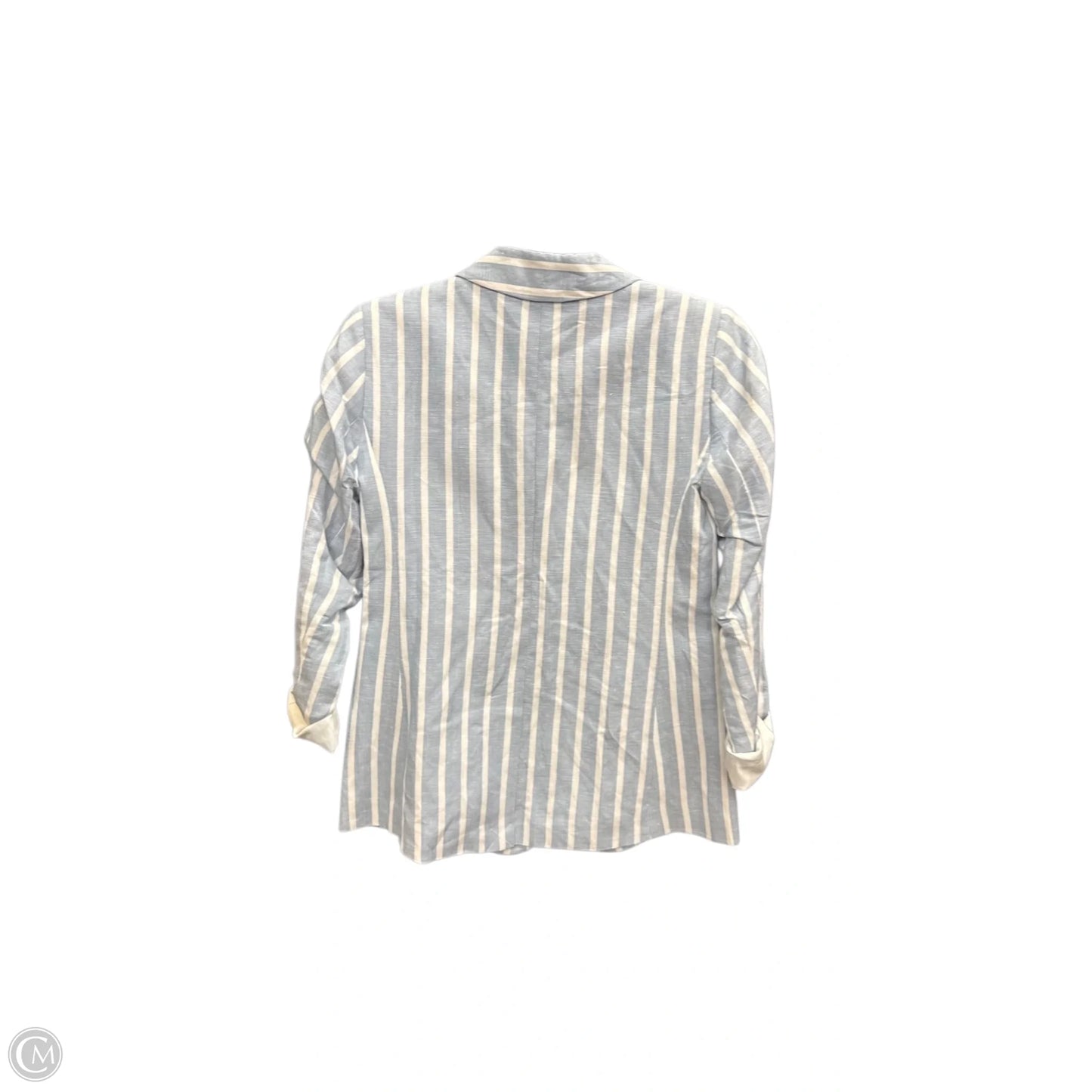 Blazer By Loft In Blue & White, Size: Xs