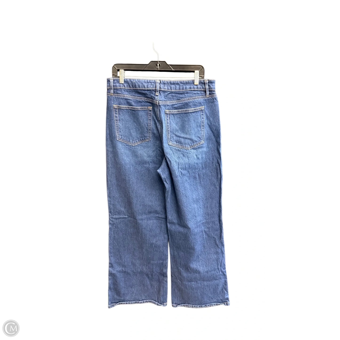 Jeans Wide Leg By Loft In Blue Denim, Size: 12