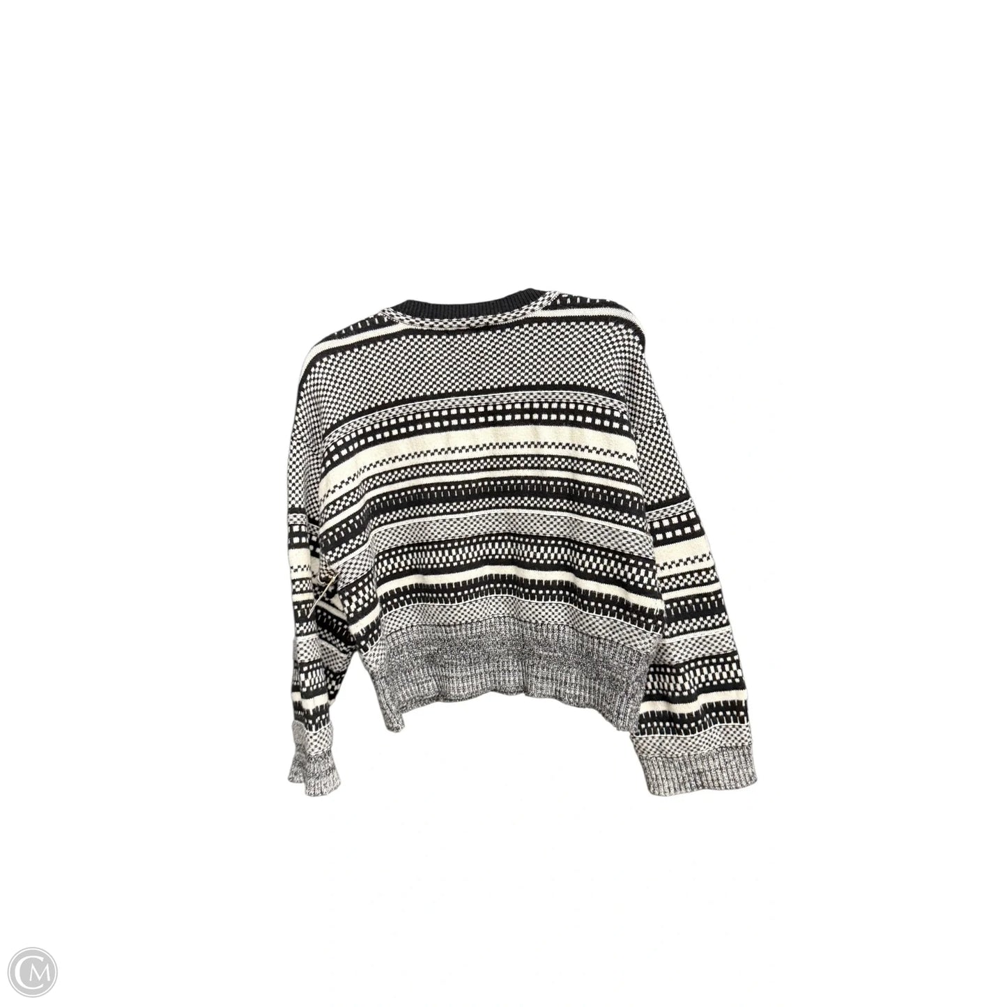 Sweater By Marled In Black & White, Size: M