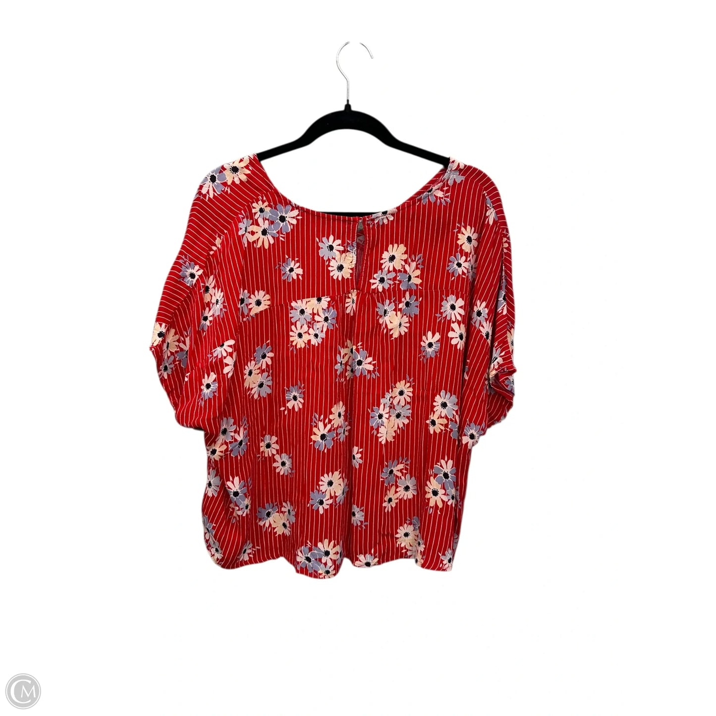 Top Short Sleeve By Madewell In Floral Print, Size: Xlp
