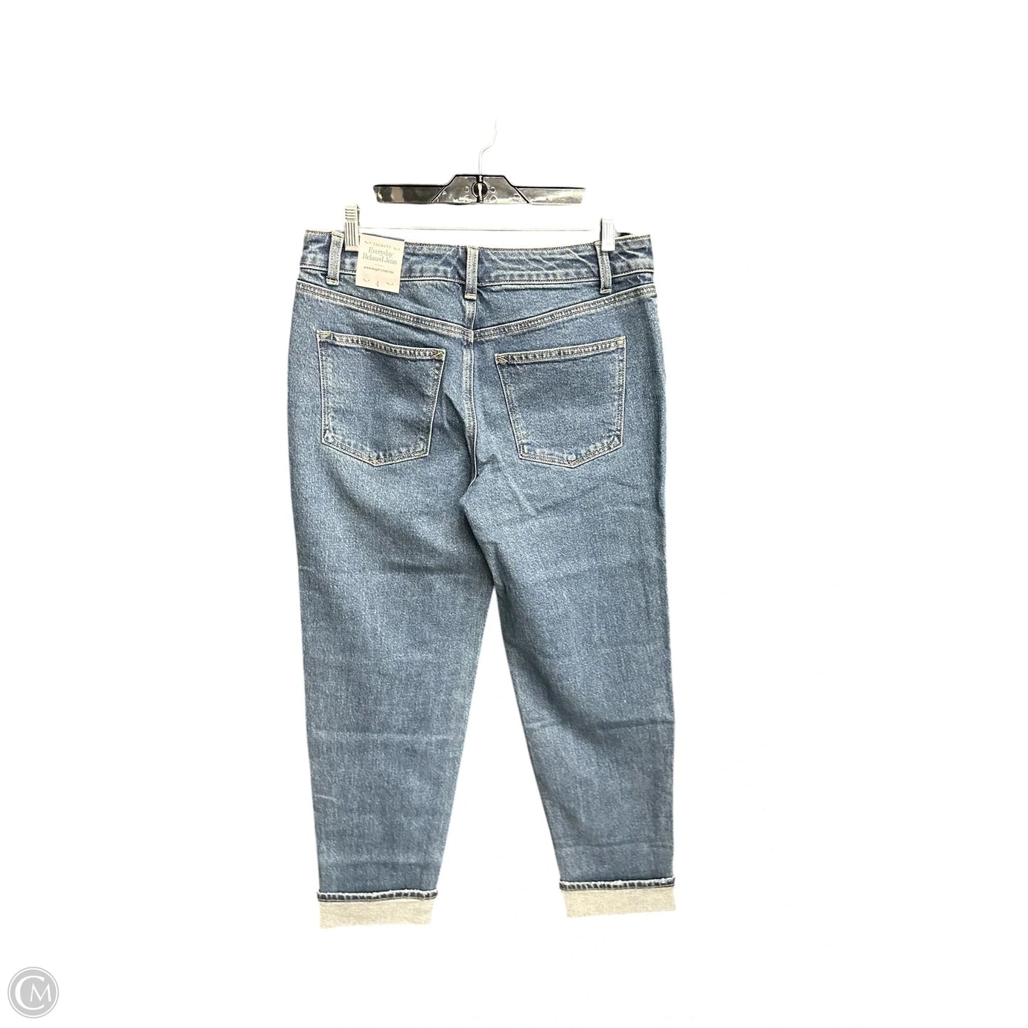 Jeans Straight By Talbots In Blue Denim, Size: 4