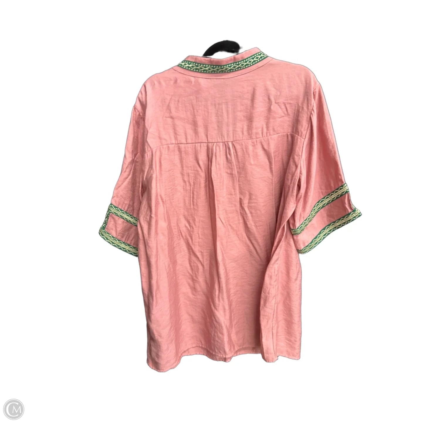 Tunic 3/4 Sleeve By Mazik In Mauve, Size: L