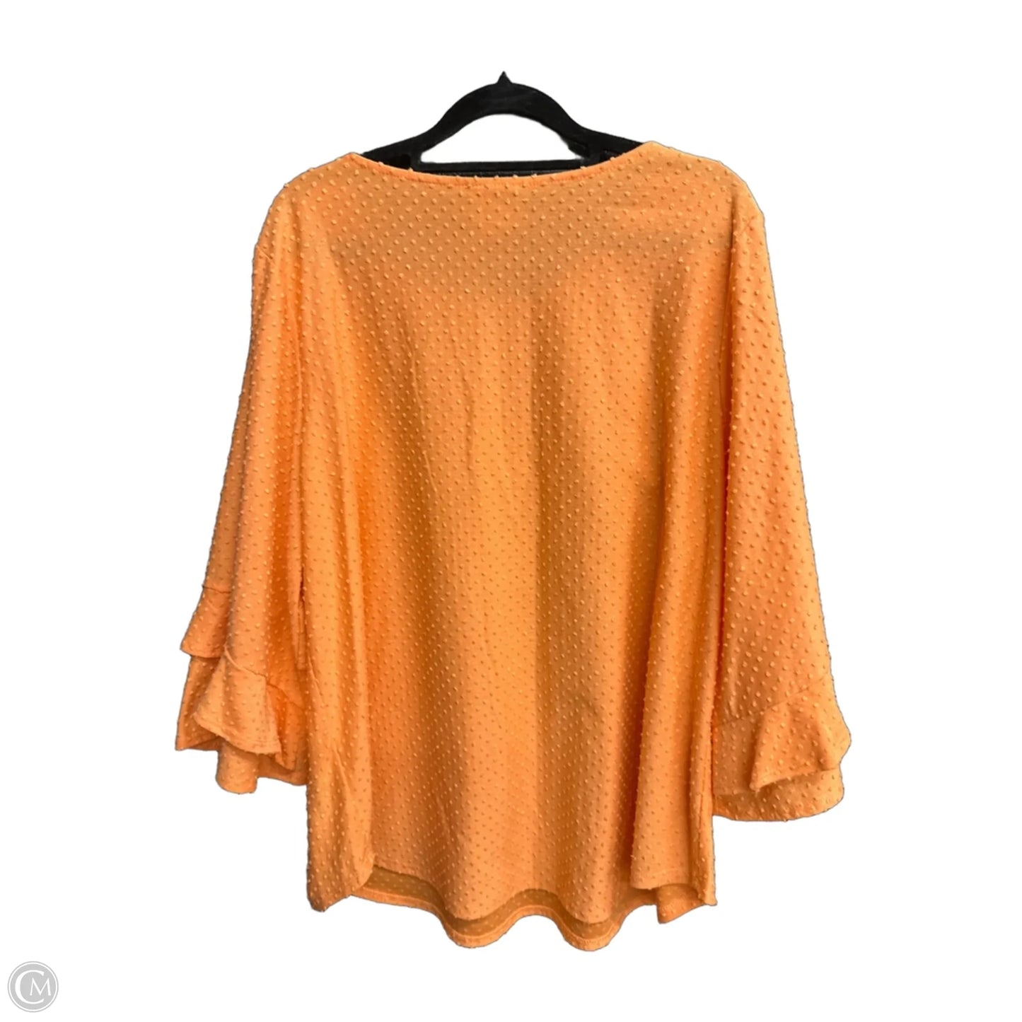 Top 3/4 Sleeve By Ruby Rd In Orange, Size: Xl