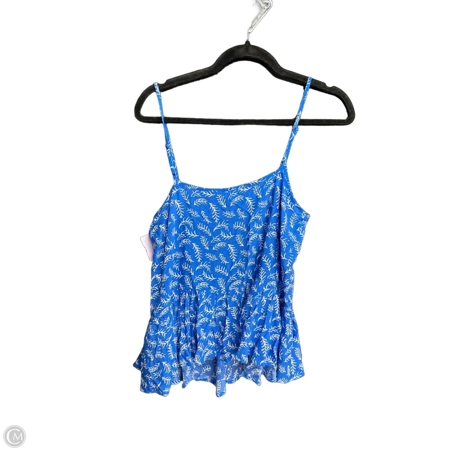 Top Sleeveless By Old Navy In Blue & White, Size: M