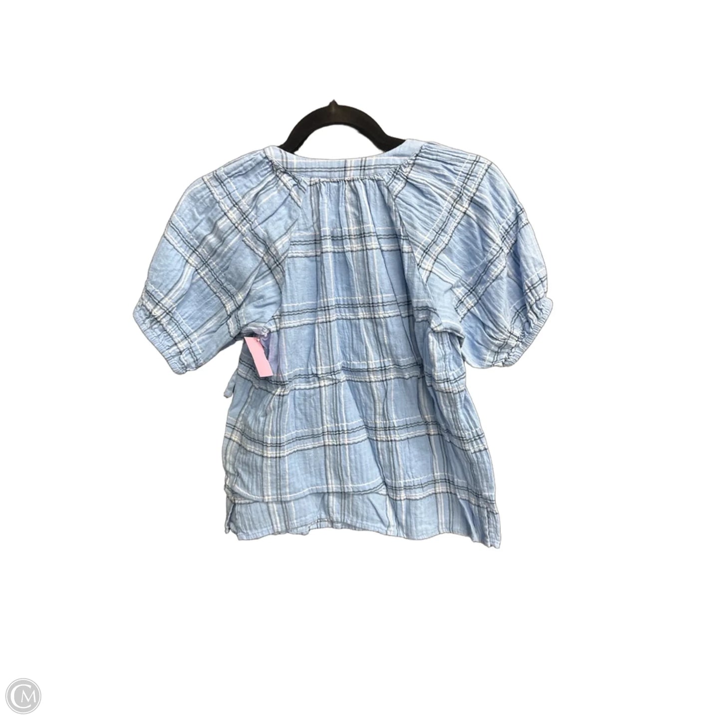 Top Short Sleeve By Loft In Blue, Size: Xxs