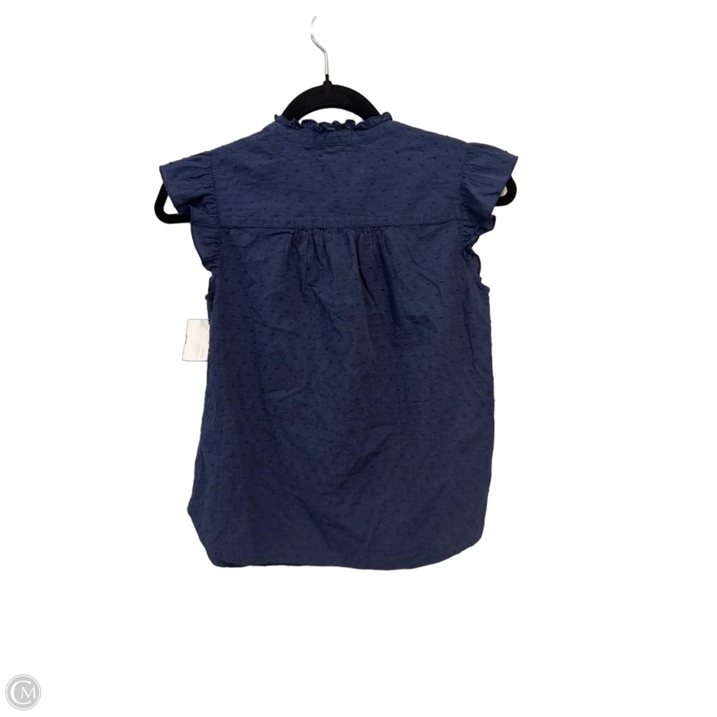 Top Sleeveless By Loft In Navy, Size: Xsp