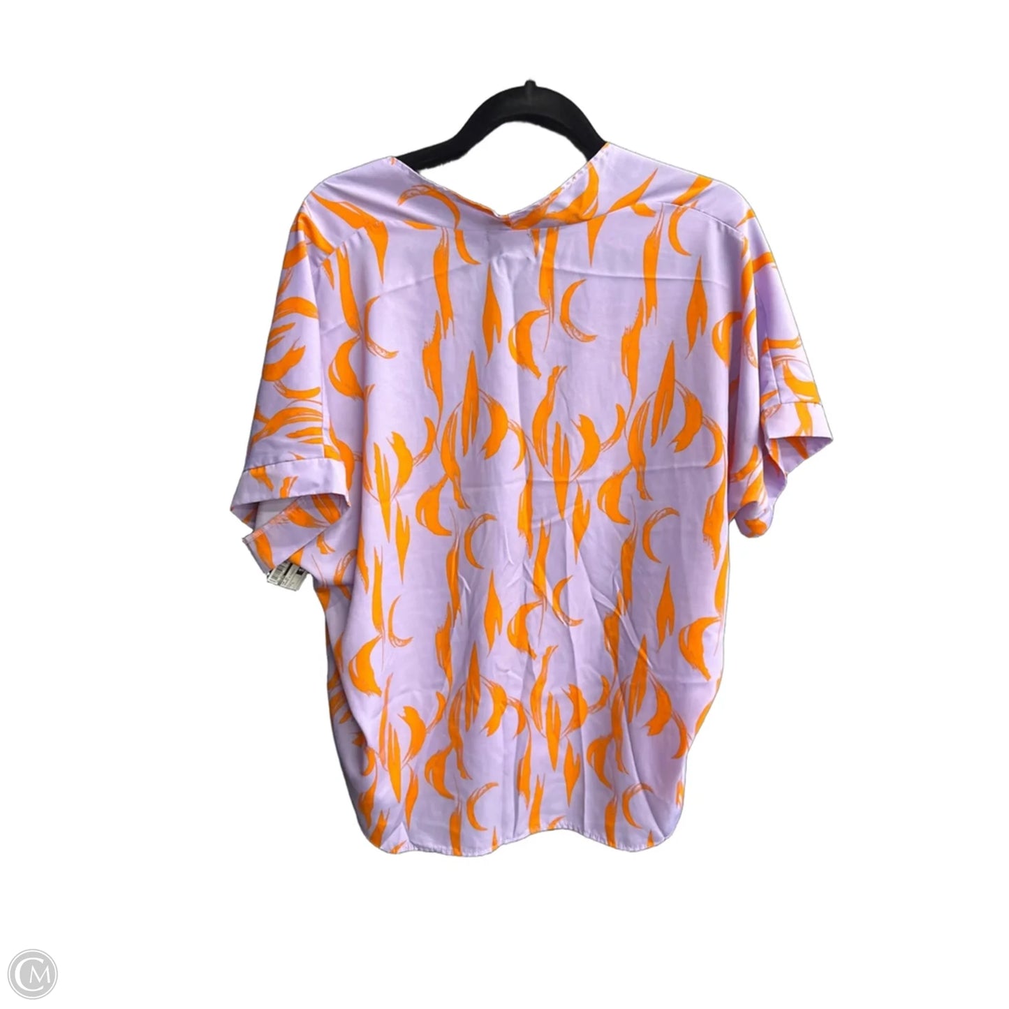 Top Short Sleeve By Jodifl In Orange & Purple, Size: L
