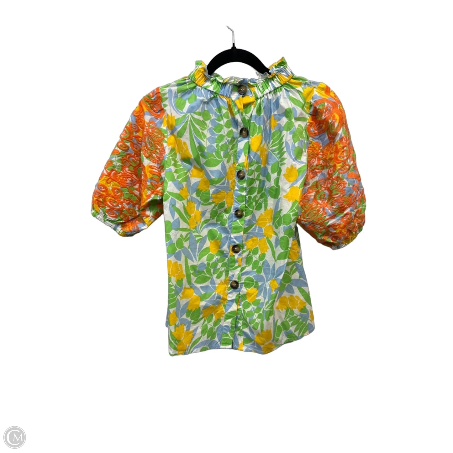 Blouse Short Sleeve By Thml In Floral Print, Size: S