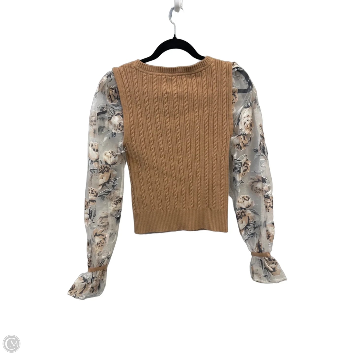 Blouse Long Sleeve By Maeve In Brown, Size: Xs