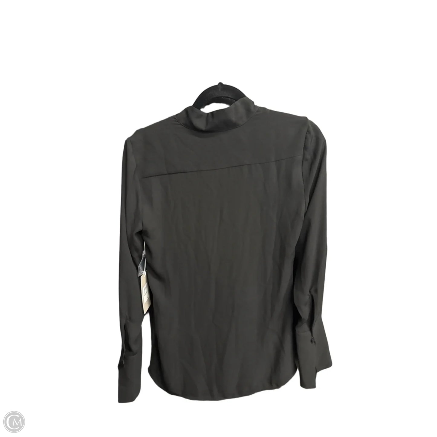 Blouse Long Sleeve By Chelsea 28 In Black, Size: S