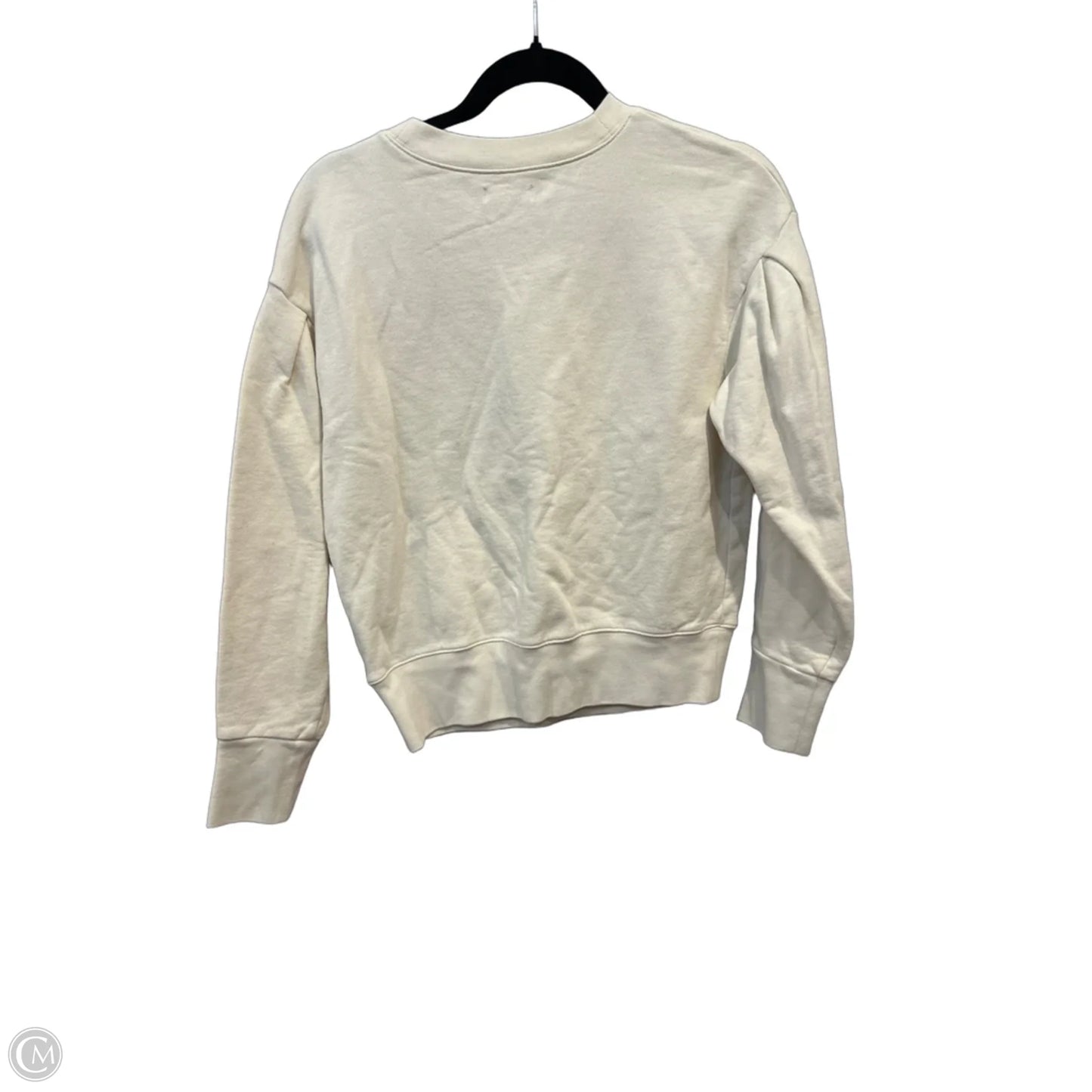 Sweatshirt Crewneck By Madewell In Beige, Size: S