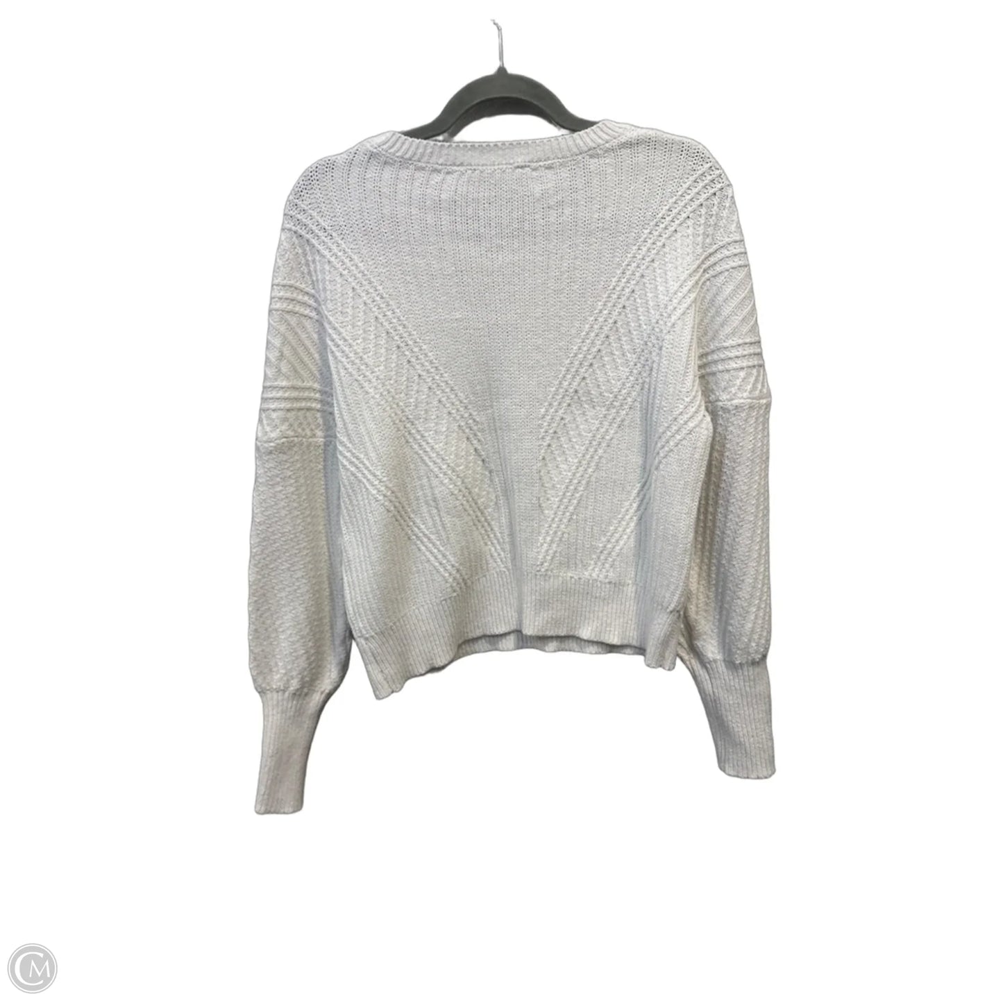 Sweater By Time And Tru In White, Size: S