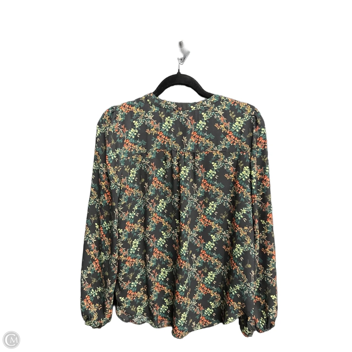 Top Long Sleeve By Maurices In Floral Print, Size: S