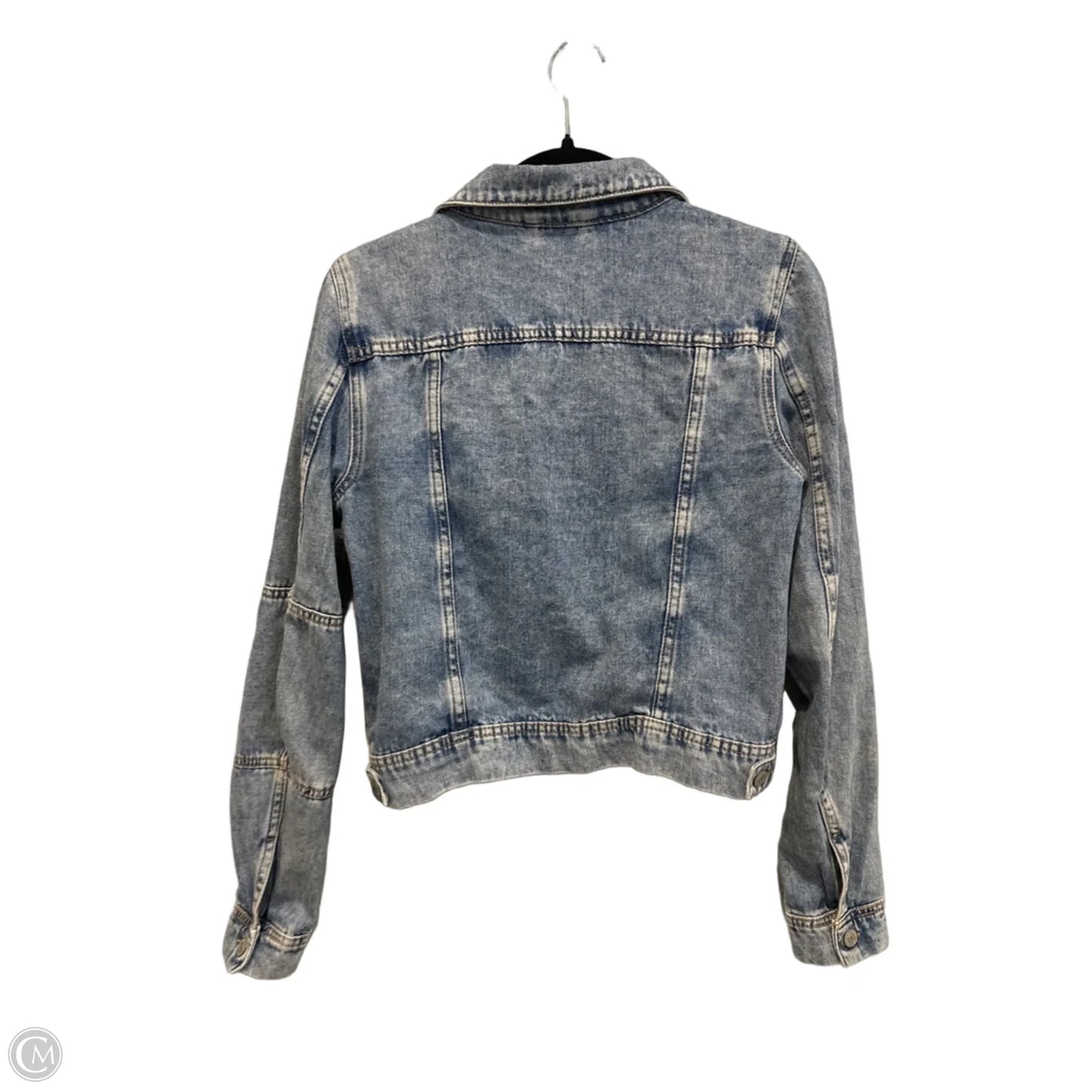 Jacket Denim By Free People In Blue Denim, Size: M