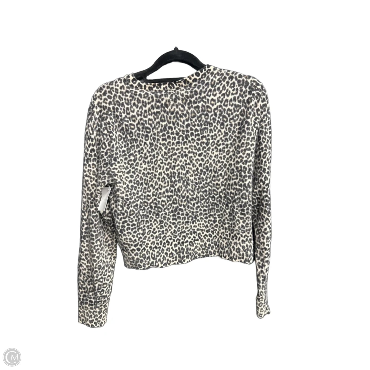 Sweater Cardigan Cashmere By J. Crew In Animal Print, Size: S