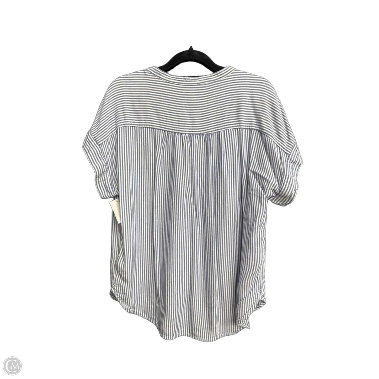 Top Short Sleeve By Gap In Striped Pattern, Size: M