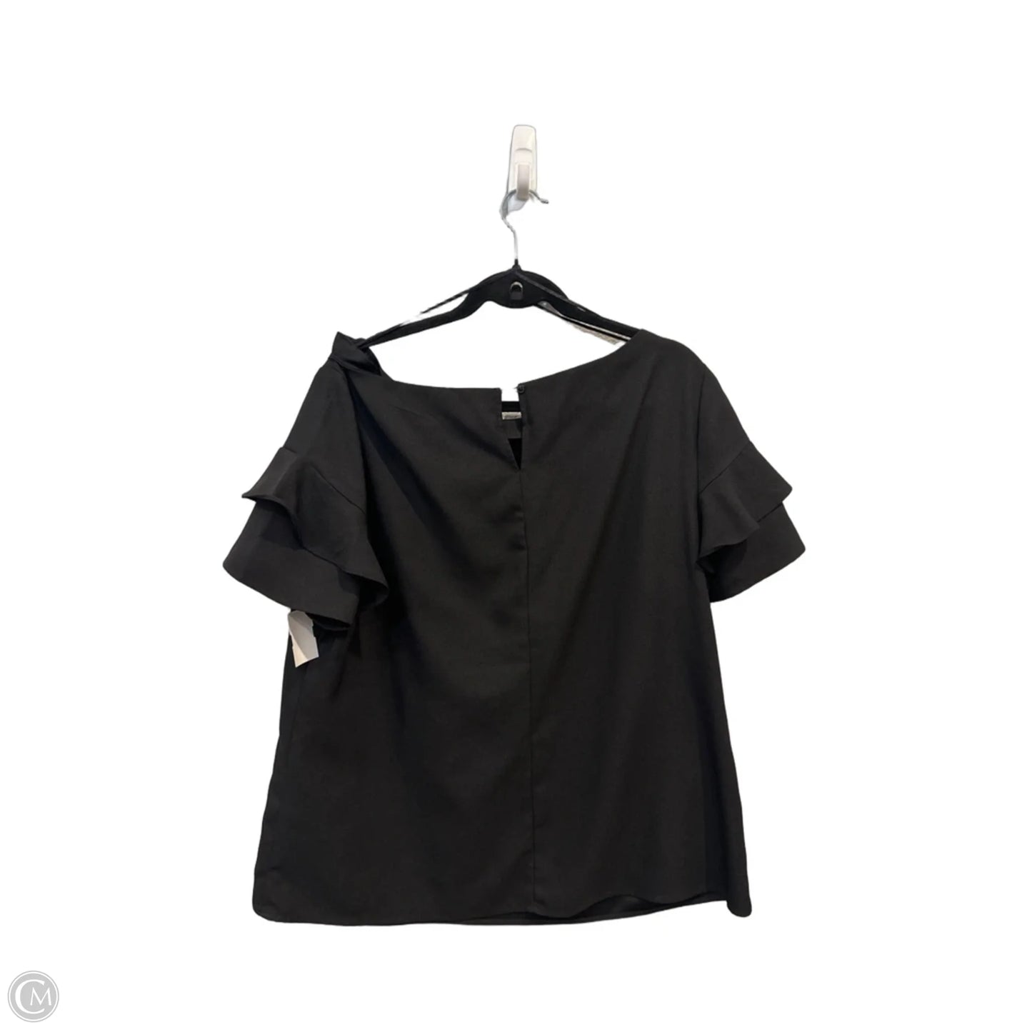 Top Short Sleeve By Banana Republic In Black, Size: Xl