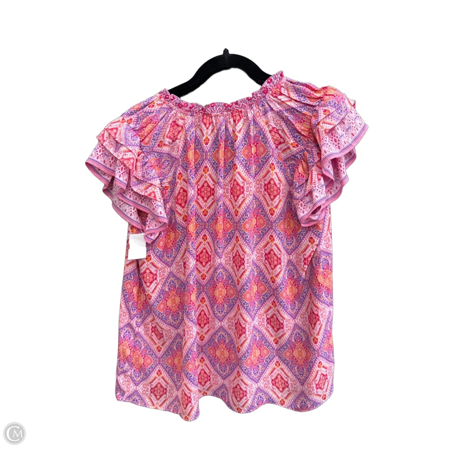 Top Sleeveless By Rose And Olive In Floral Print, Size: L