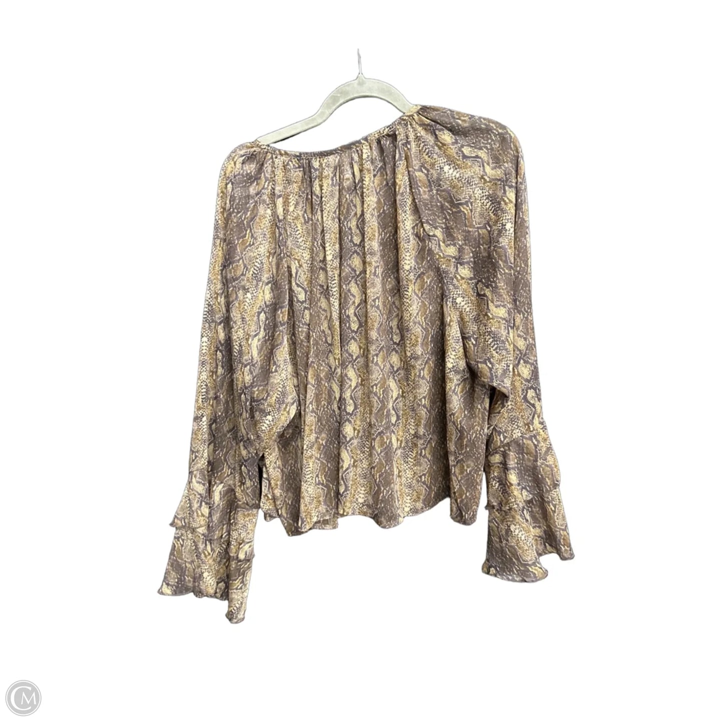 Top Long Sleeve By Ana In Animal Print, Size: Xl