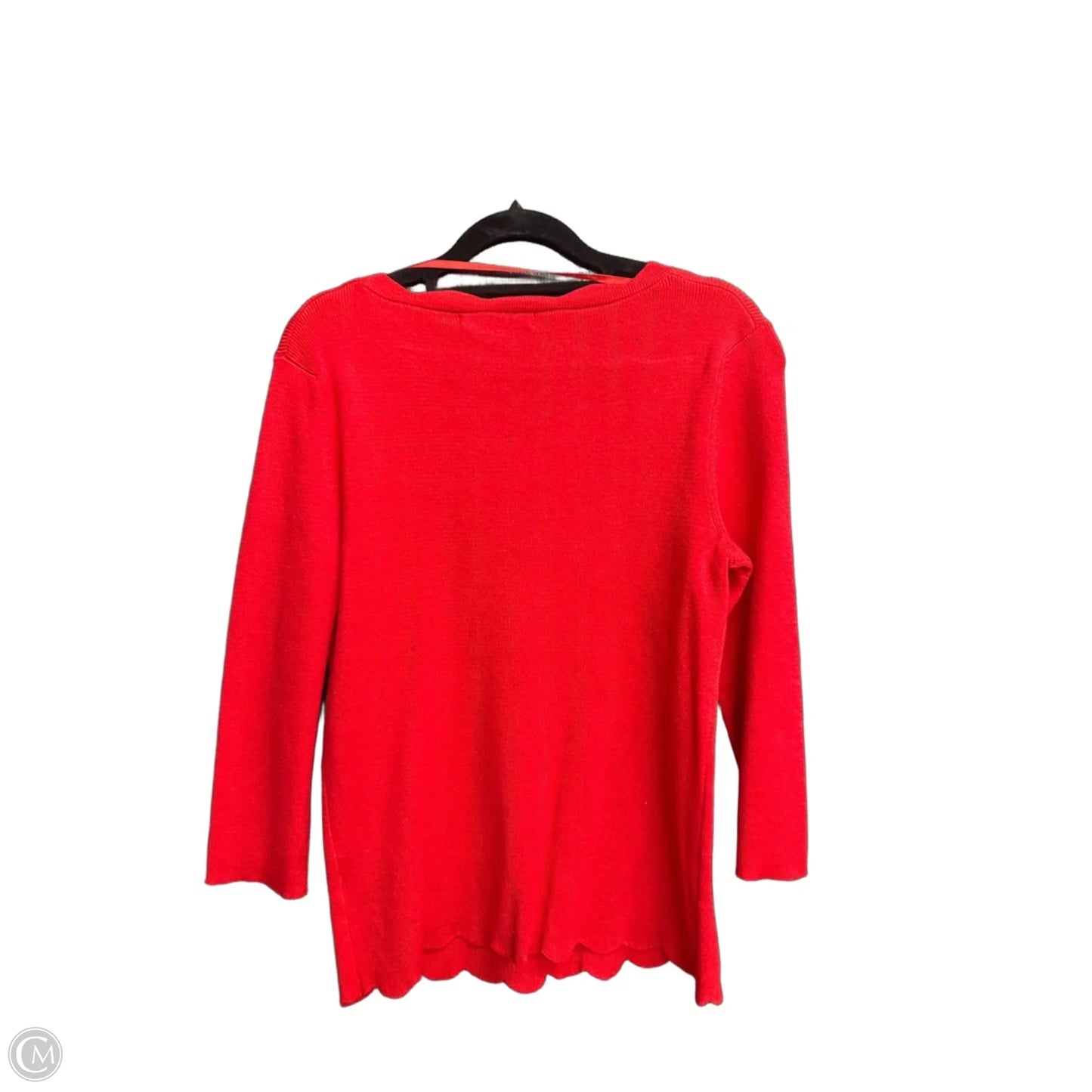 Top Long Sleeve By Cable And Gauge In Red, Size: M