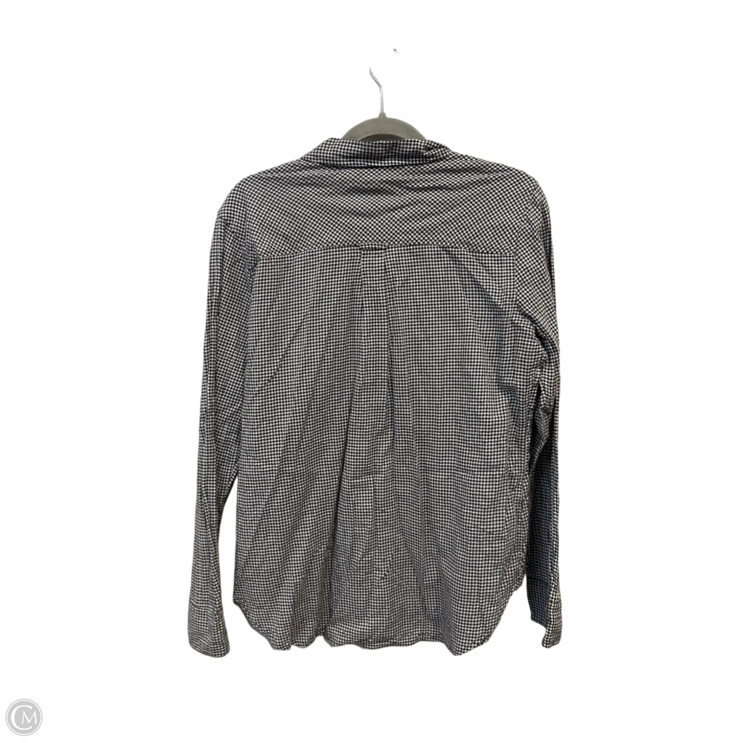 Top Long Sleeve By J. Crew In Checkered Pattern, Size: M