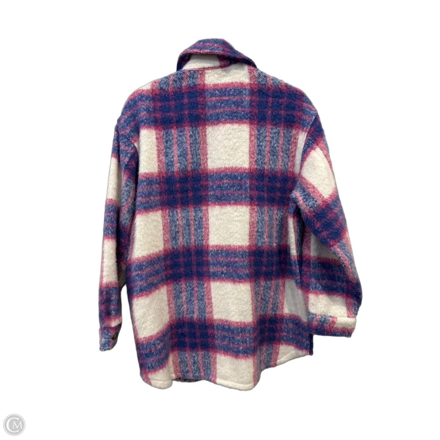 Jacket Shirt By Entro In Checkered Pattern, Size: S