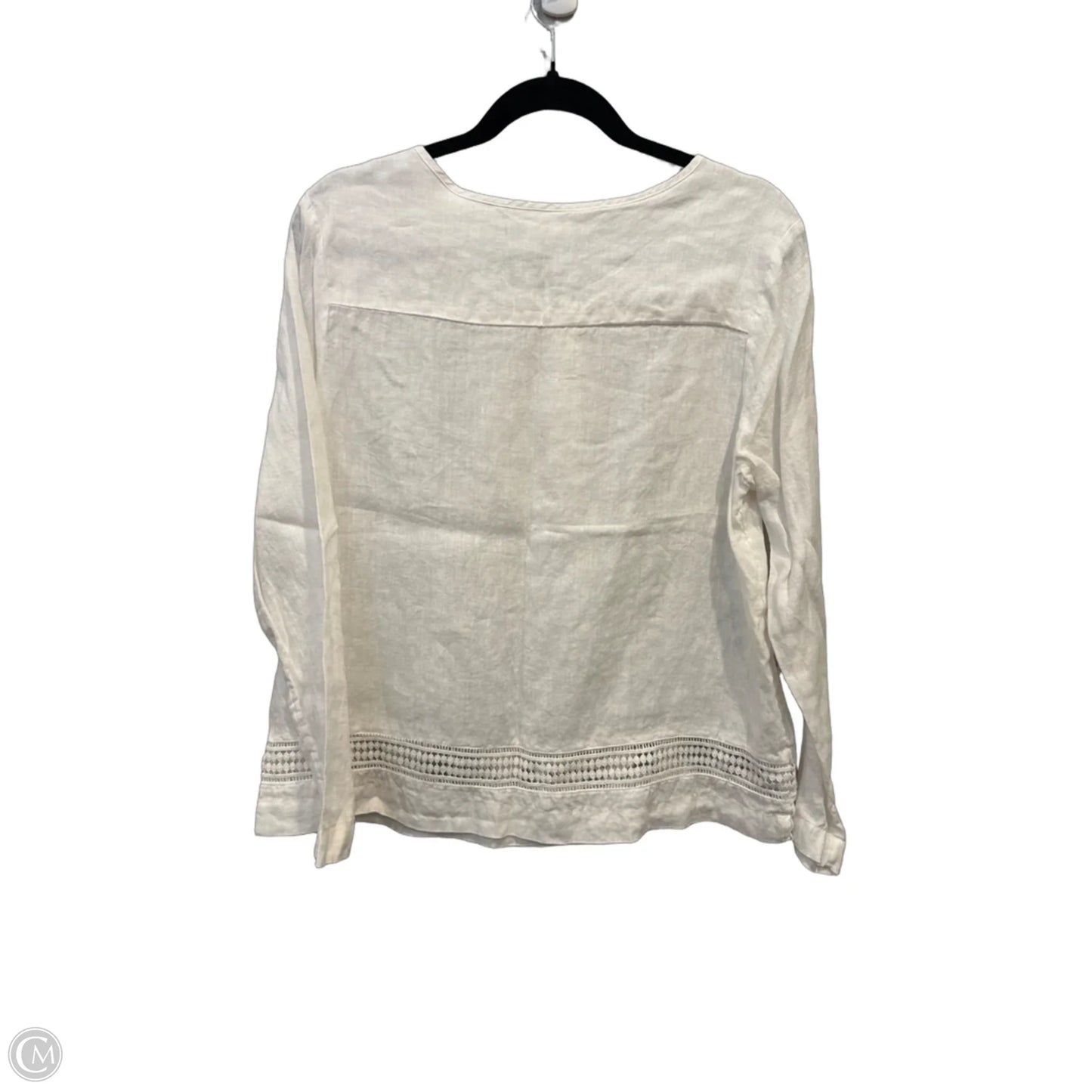 Top Long Sleeve By Artisan Ny In White, Size: M