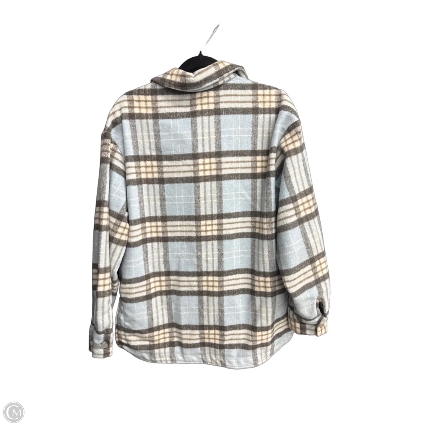 Jacket Shirt By Clothes Mentor In Plaid Pattern, Size: M