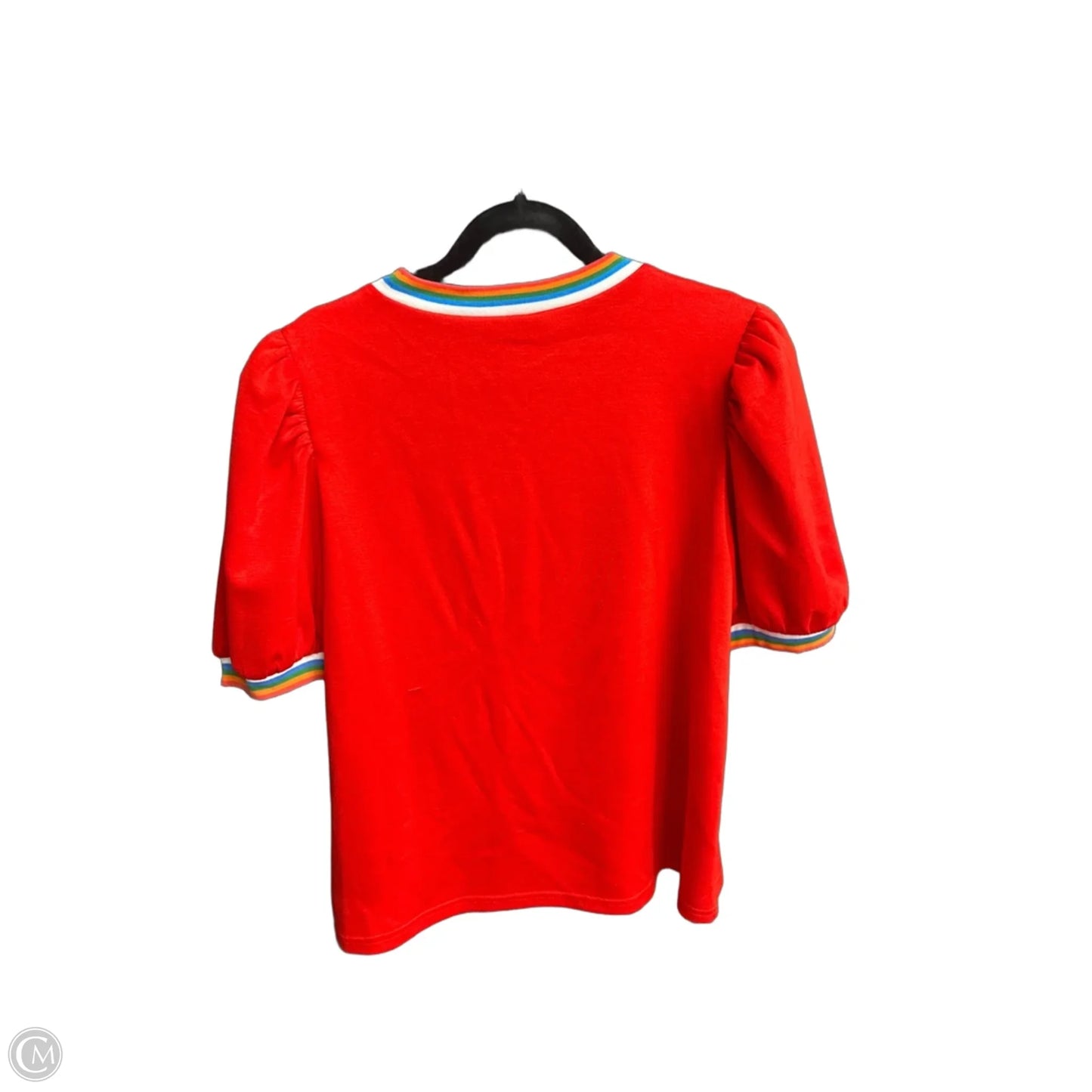 Top Short Sleeve By Jodifl In Red, Size: L