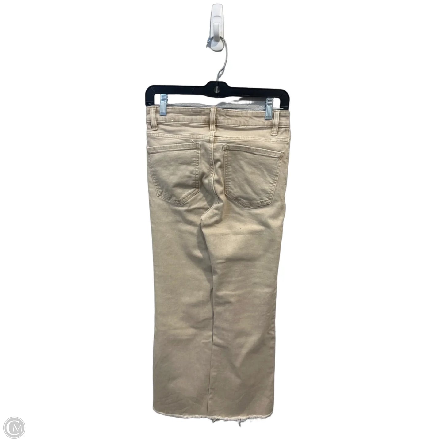 Jeans Flared By Mng In Cream Denim, Size: 4