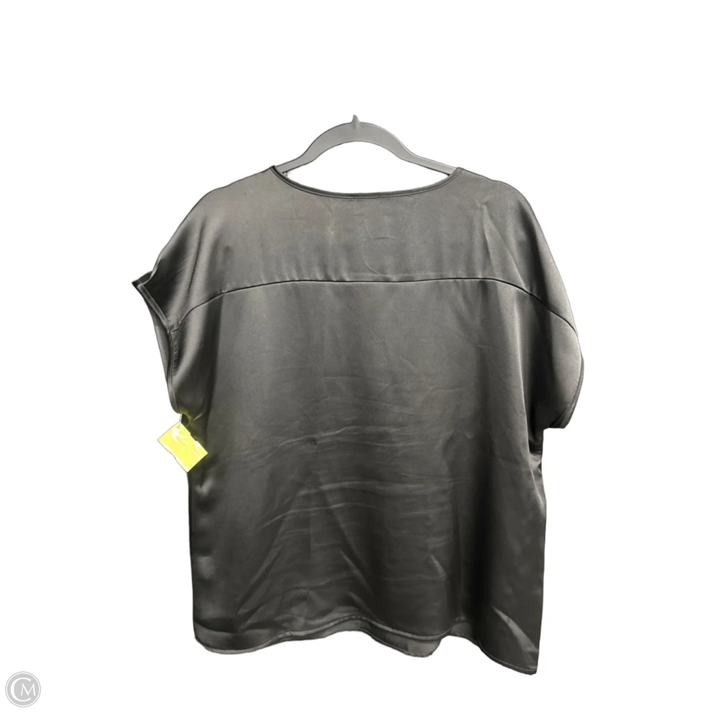 Top Short Sleeve By Nicole By Nicole Miller In Black, Size: Xl