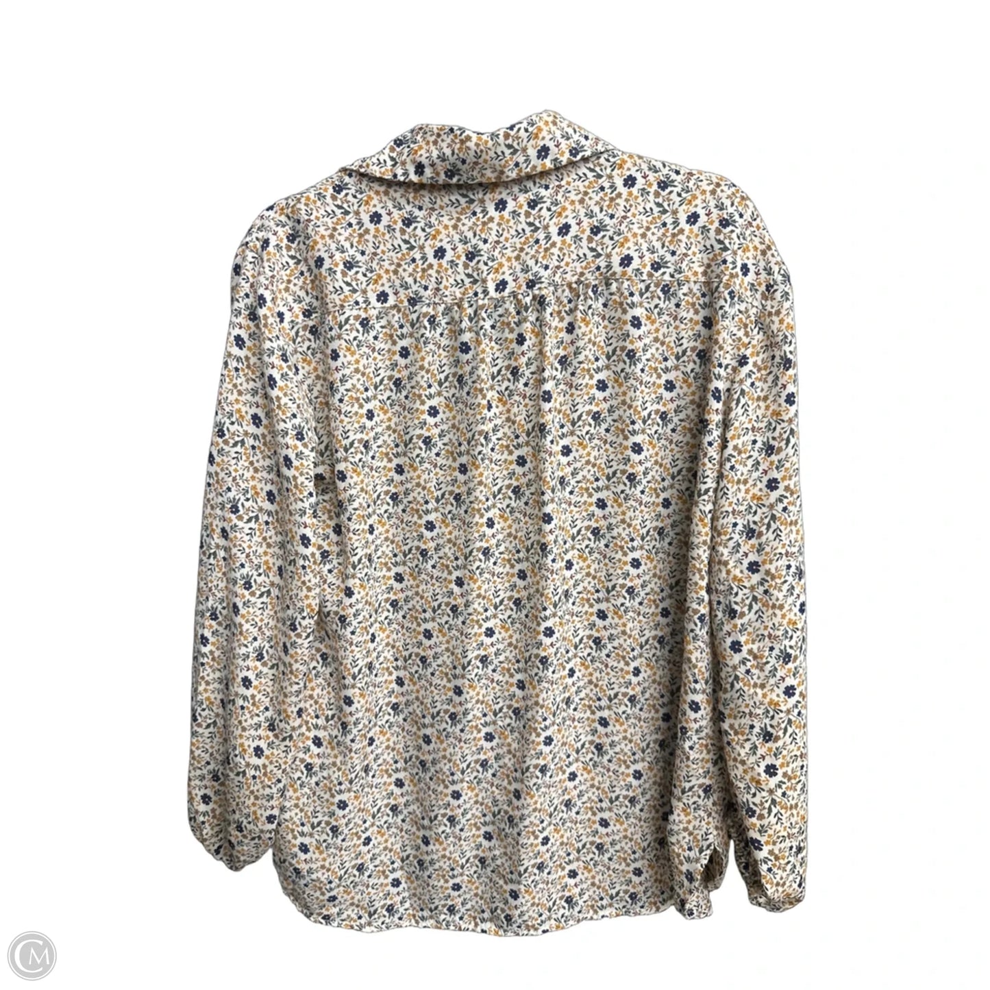 Top Long Sleeve By Max Studio In Floral Print, Size: M