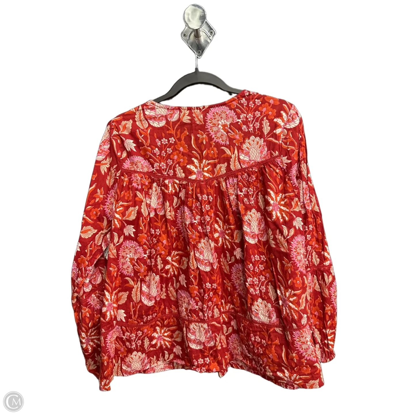 Top Long Sleeve By Rachel Zoe In Floral Print, Size: L
