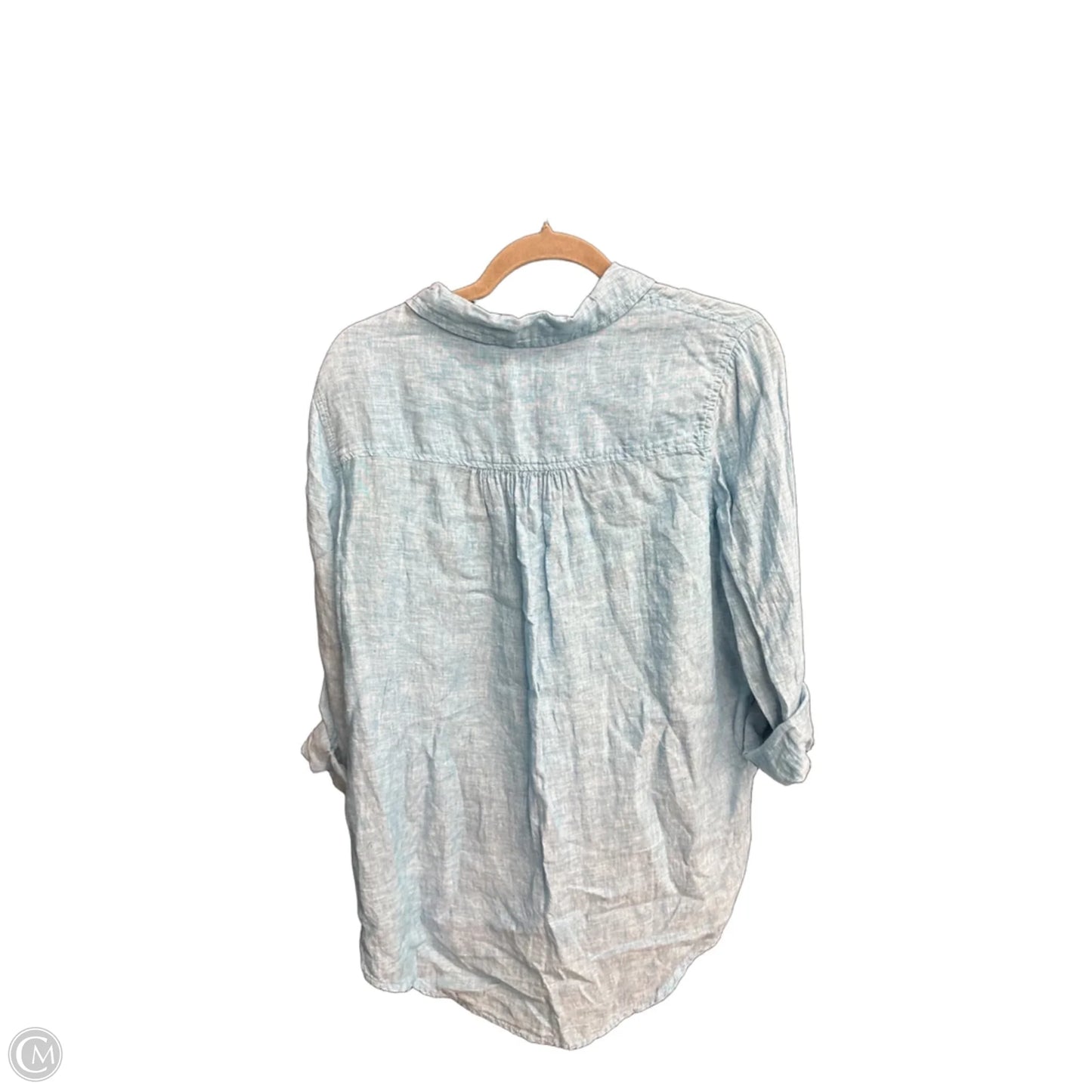 Top 3/4 Sleeve By Sigrid Olsen In Blue, Size: M