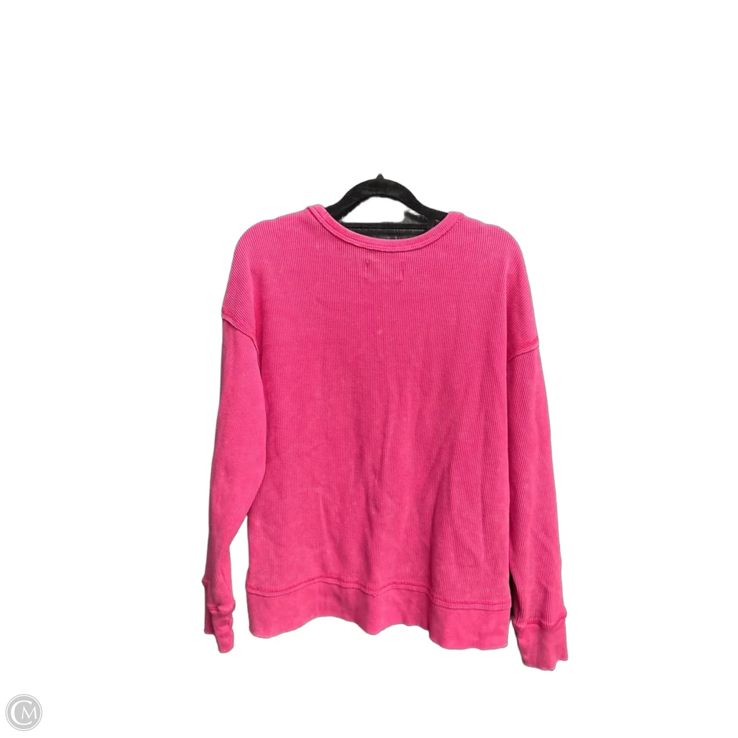 Top Long Sleeve By Seven 7 In Pink, Size: M