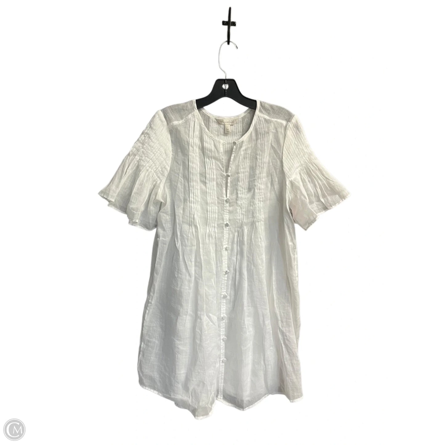 Dress Casual Short By Banana Republic In White, Size: S