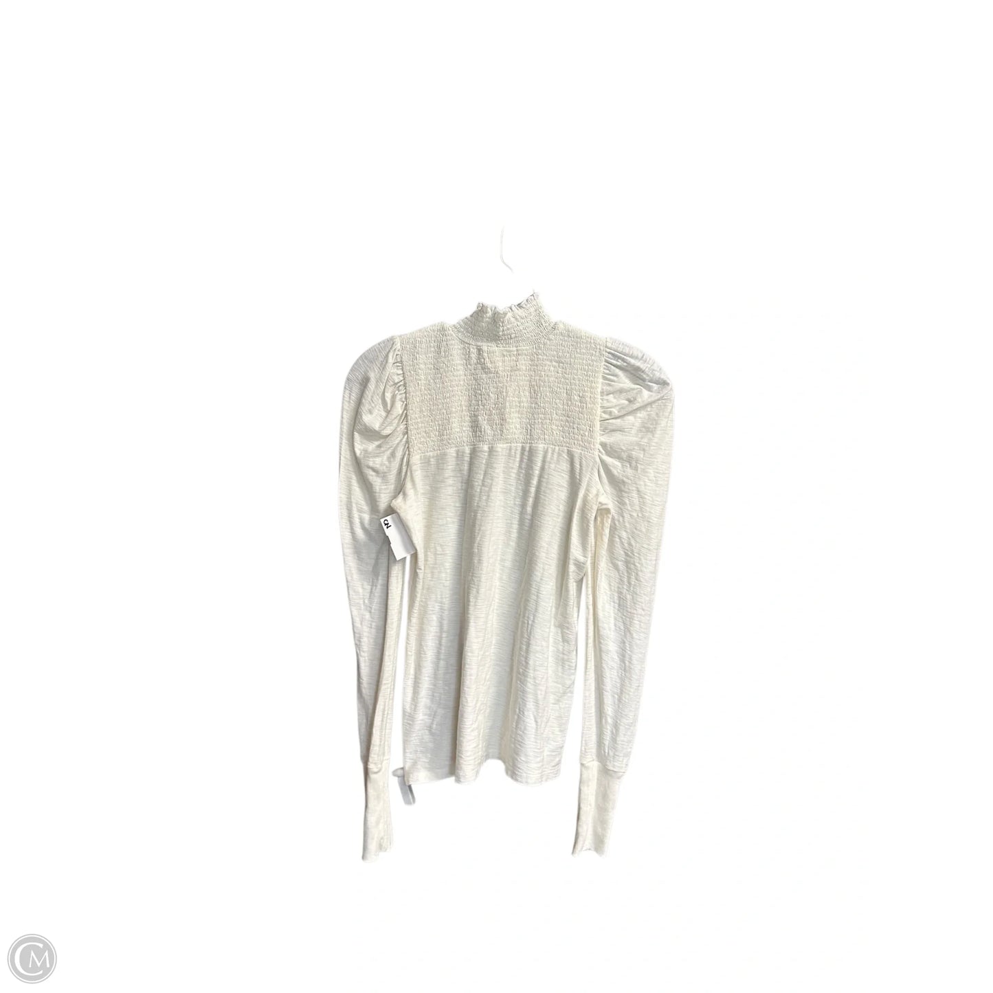 Top Long Sleeve By Nation In Cream, Size: Xs