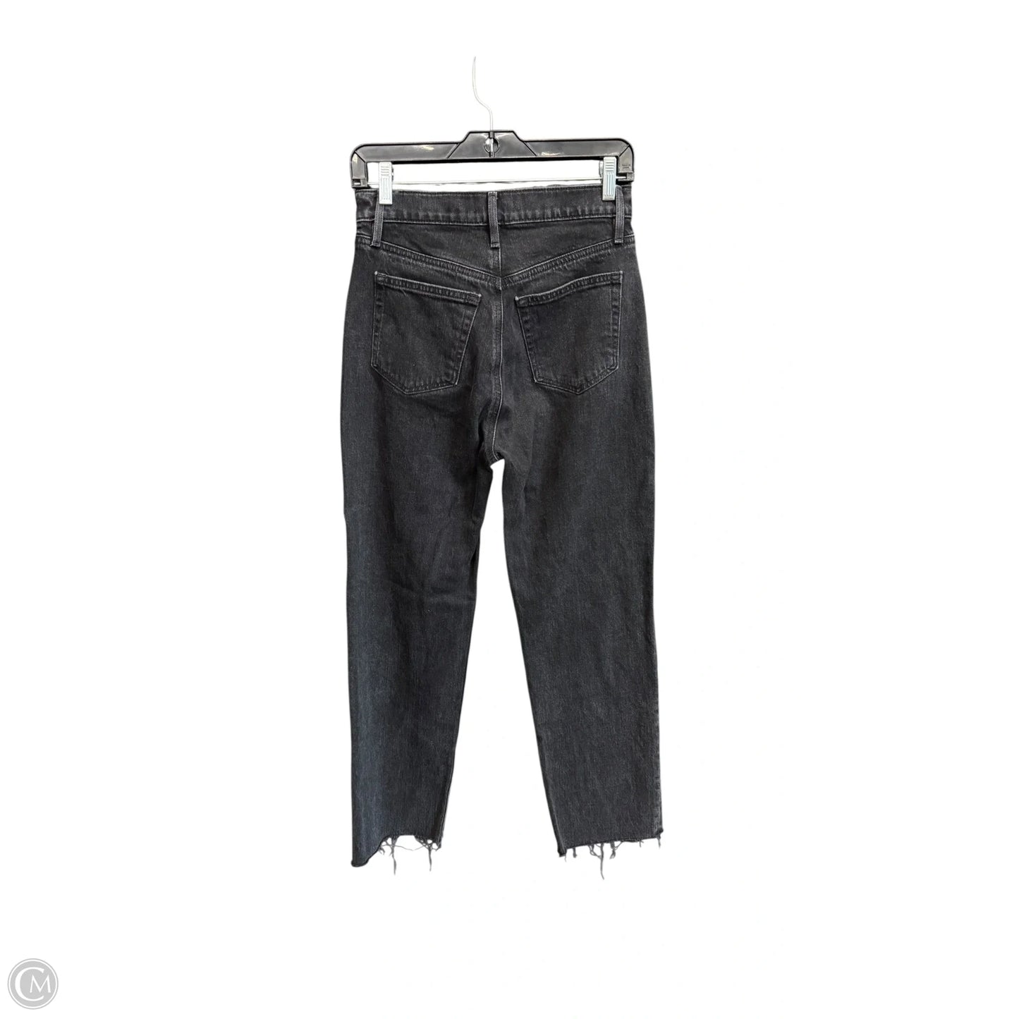 Jeans Straight By Loft In Black Denim, Size: 2