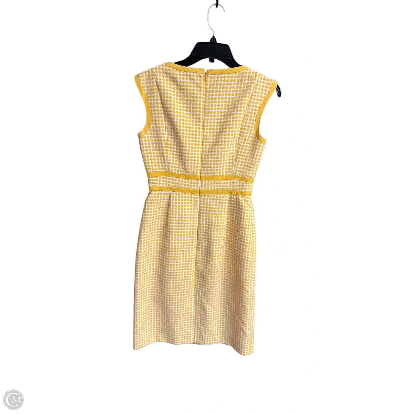 Dress Casual Midi By Antonio Melani In White & Yellow, Size: Xs