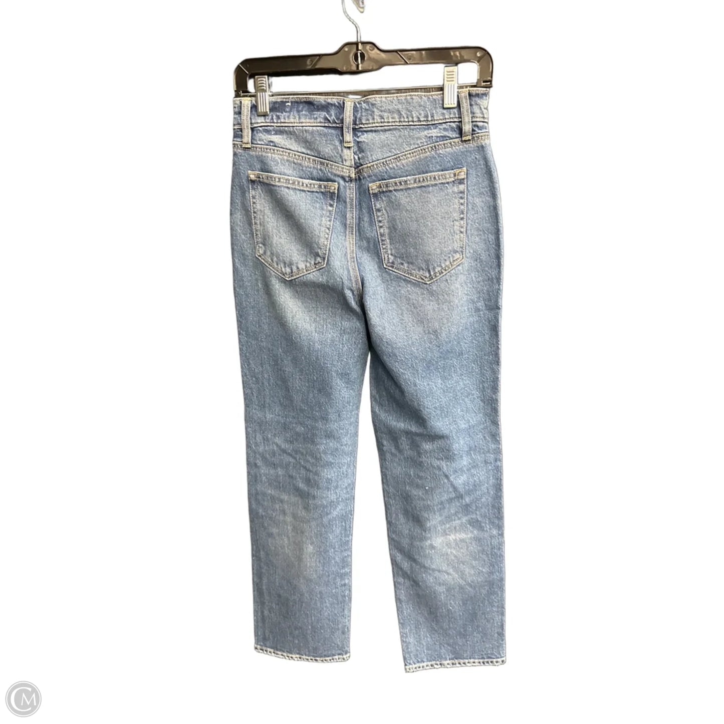 Jeans Straight By Loft In Blue Denim, Size: 0