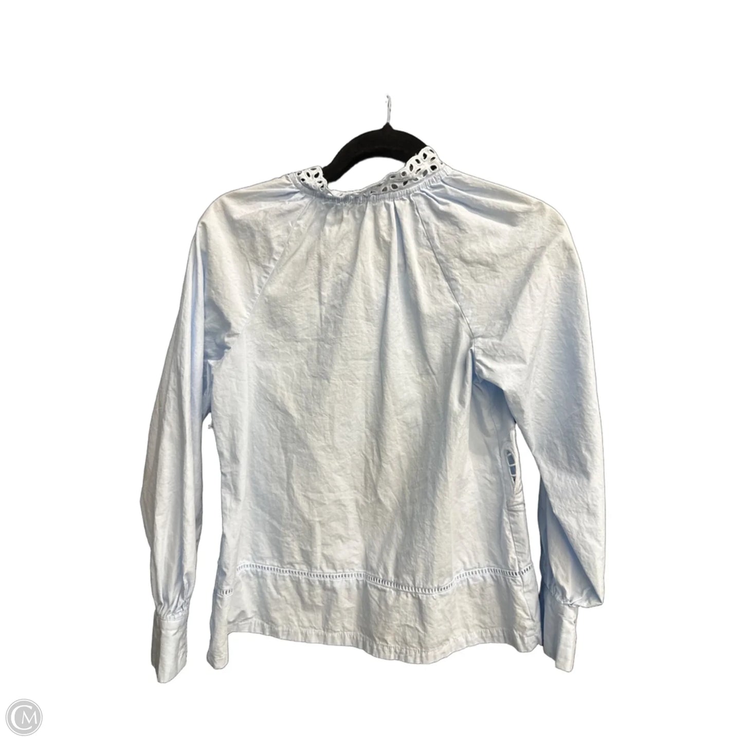 Blouse Long Sleeve By Cato In Blue, Size: Xs
