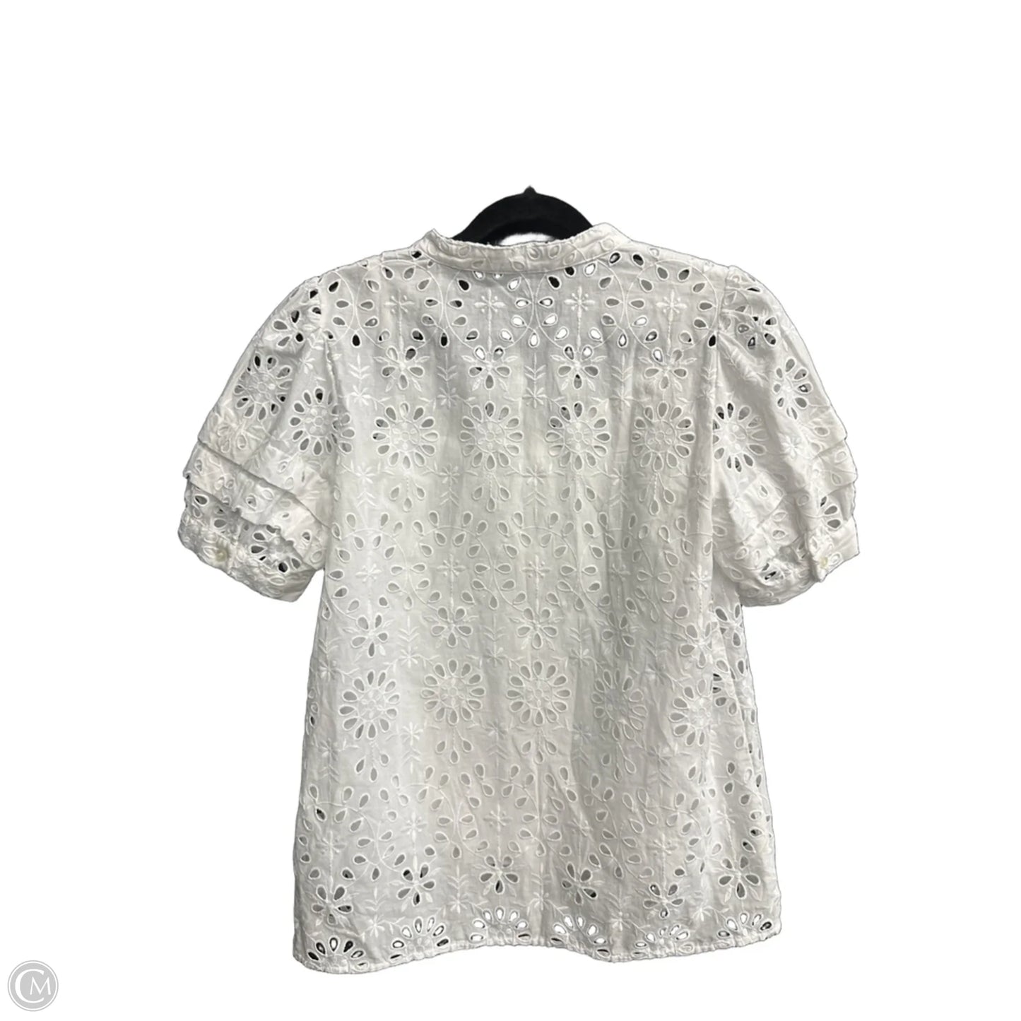 Blouse Short Sleeve By J. Crew In White, Size: Xs